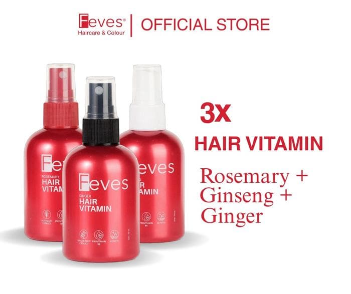 100ml FEVES Hair Vitamin Series - Menguatkan, Menutrisi, Mencegah Kerontokan – foto produk