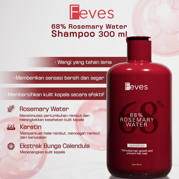 Shampo 68% Rosemary Water - 300ml – foto produk